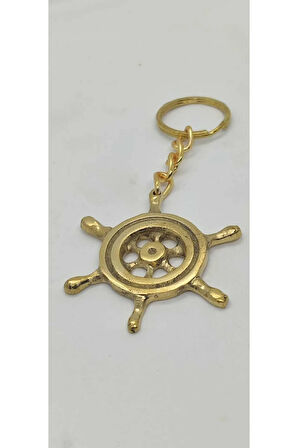 Pirinç Dümen Anahtarlık ( 5,5 cm )