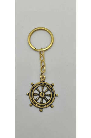 Pirinç Dümen Anahtarlık ( 4cm )