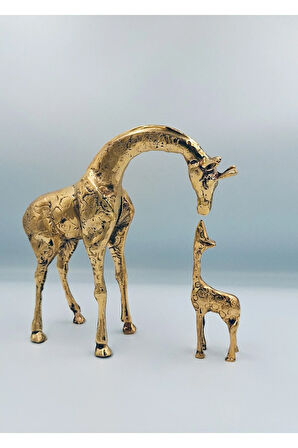 PİRİNÇ ZÜRAFA VE YAVRUSU ( El emeği Ağır Üründür)