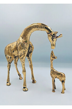 PİRİNÇ ZÜRAFA VE YAVRUSU ( El emeği Ağır Üründür)