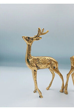 Pirinç Ceylan Takımı 2'li Set (El Yapımı Üründür )