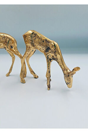 Pirinç Ceylan Takımı 2'li Set (El Yapımı Üründür )