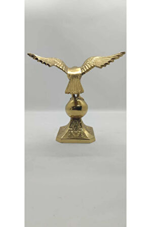 Pirinç Masa Üstü Kartal Heykeli