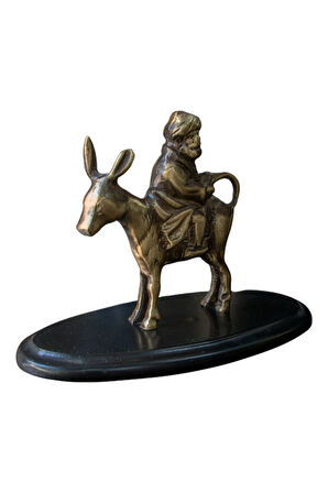 Pirinç Döküm Masa Üstü Biblo Nasrettin Hoca