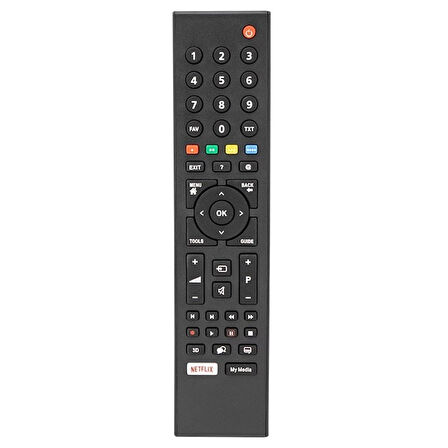 ARÇELİK-BEKO NETFLIX-MY MEDIA TUŞLU LCD LED TV GENİŞ KALIP KUMANDA
