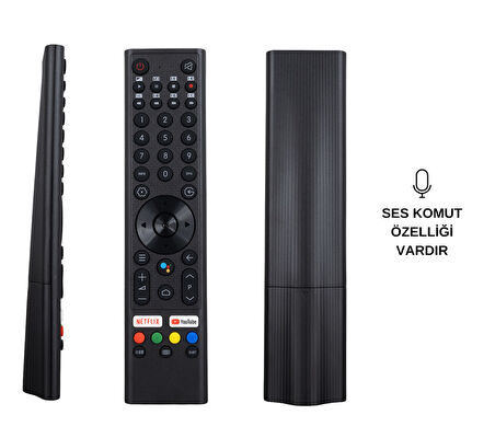 VESTEL - TESLA YOUTUBE-NETFLIX TUŞLU SES KOMUTLU LCD LED TV KUMANDA