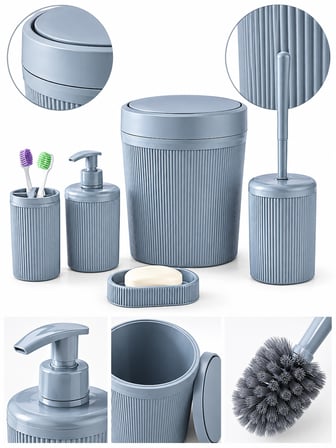  Modern 5 Parça Lüks Banyo Seti