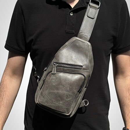 Hakiki Deri Unisex Çapraz Çanta | Baggy 6981