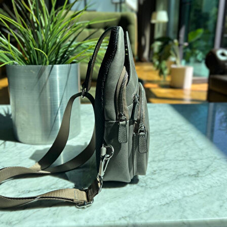 Hakiki Deri Unisex Çapraz Çanta | Baggy 6981