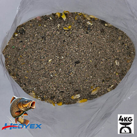 Hedyex 4Kg Sazan Tozu Yüksek Proteinli Özel Katkılı Sazan Alabalık Avı Toz Yem