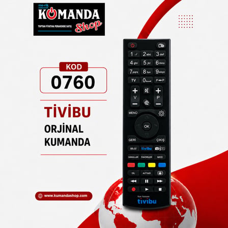 (ORJİNAL) TİVİBU ORJİNAL LOGOLU UYDU KUMANDA