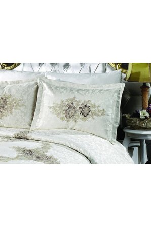 Jülide Polyester Pamuk Krem Pike Takımı Çift Kişilik 6 Parça  699