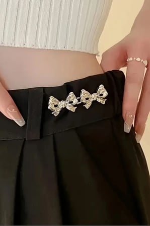 Gold Pantolon Beli Daraltma Aparatı, Broş, Kurdele Kemer, Fiyonk Kemer, Gold Fiyonk Daraltma Çıtçıtı