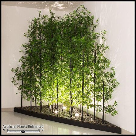 Yapay Bambu Sopası 21 Yapraklı 240cm Yapay Çiçek Bambu Duvarı