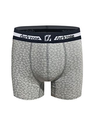 Darkzone Gri Erkek Boxer Darkzone Desenli Klasik Boxer