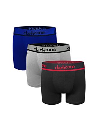 Darkzone Saks Melanj Erkek Boxer Darkzone 3'lü Karışık Renk Modal Bo