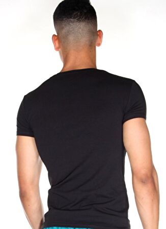 Darkzone Bisiklet Yaka Siyah Erkek T-Shirt DZN8701