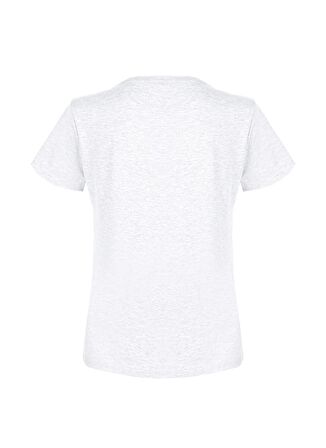 Darkzone V Yaka Düz Beyaz Erkek T-Shirt DZN8712