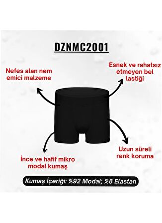 Darkzone Siyah Erkek Boxer DZNMC2001