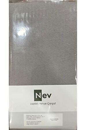Özdilek NEV MARKA Lastikli Fitted Penye Çarşaf 100x200 + 30 Cm ( Yükseklik 30 Cm ) Gümüş