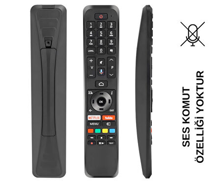 (SES KOMUTSUZ) VESTEL VS-V4 NETFLIX-YOUTUBE -TUŞLU LCD LED TV KUMANDASI