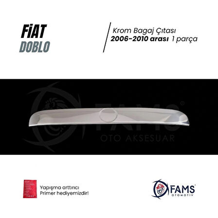 Fiat Doblo Krom Bagaj Çıtası 2006-2010 Arası Paslanmaz Çelik