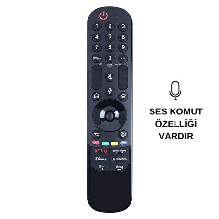 (SES KOMUTLU) LG MR22GA (AKB76039902)LCD LED TV KUMANDASI