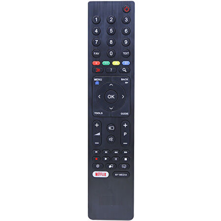 ARÇELİK-BEKO RC 3304805/01B RM-L271B NETFLIX TUŞLU LCD-LED TV KUMANDA (TS5187R-A1)