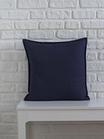 Lacivert Kulaklı 45x45 Kare Kırlent Kılıfı