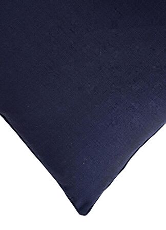 Lacivert Kordonlu 45x45 Kare Kırlent Kılıfı