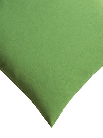 Yeşil Renkli Düz 45x45 Kare Kırlent Kılıfı