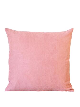 Pudra Renkli Düz 43x43 Kare Kırlent Kılıfı