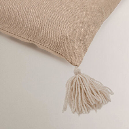 Moon Püskül Detaylı Kırlent Kılıfı