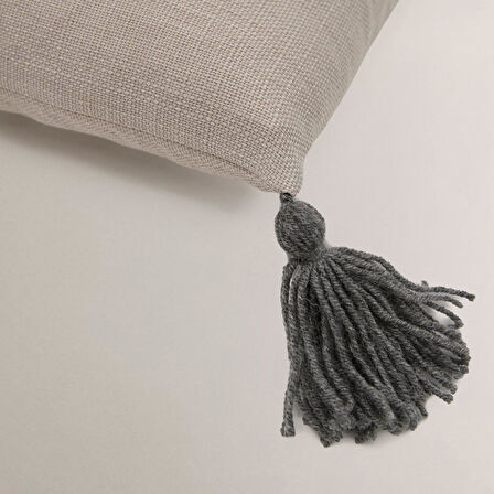 Moon Püskül Detaylı Kırlent Kılıfı