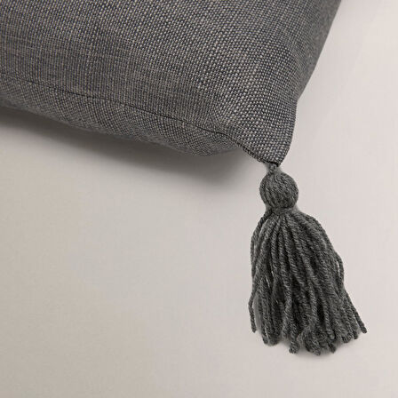 Moon Püskül Detaylı Kırlent Kılıfı