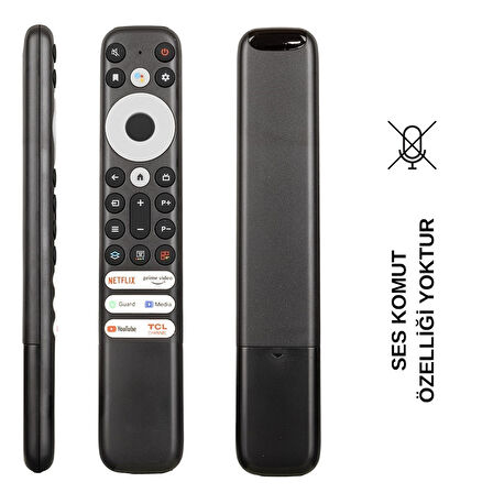 (SES KOMUTSUZ) TCL RC902V RMR1 -21BN NETFLIX-PRIME VIDEO-GUARD-MEDIA-YOUTUBE TUŞLU  LCD LED TV KUMANDASI