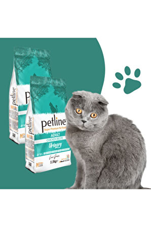 Urinary Tavuklu Süper Premium Kedi Maması 3kg ( 2 X 1,5kg)