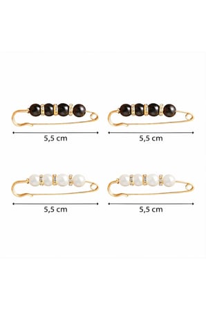 4'lü Set Pantolon Beli Daraltma Aparatı, Gold Renk,, Bel Daraltma İğnesi, İğne, Kemer