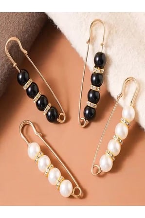 4'lü Set Pantolon Beli Daraltma Aparatı, Gold Renk,, Bel Daraltma İğnesi, İğne, Kemer