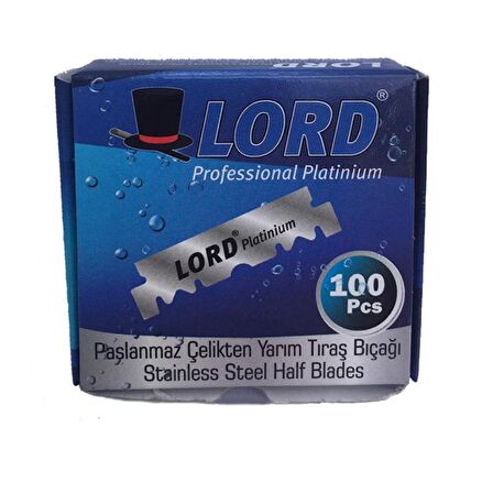 Lord Lord 100'lü Tek Bıçaklı Tüm Cilt Tipleri İçin Bıçak Yedeği