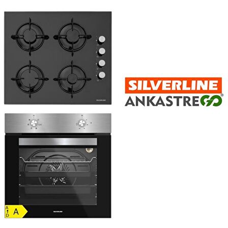 Silverline BO6501X01- CS5349B01 Siyah Ankastre Set