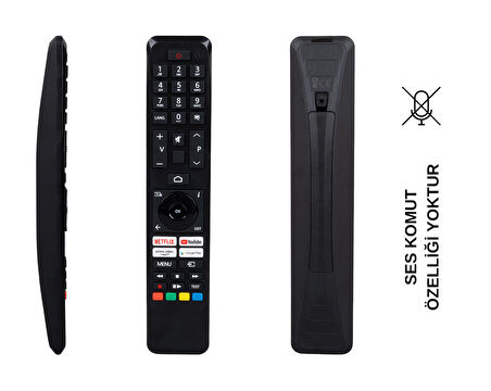 (SES KOMUTSUZ) VESTEL VS-V4 NETFLIX-YOUTUBE-GOOGLE PLAY-PRIME VIDEO TUŞLU LCD LED TV KUMANDA