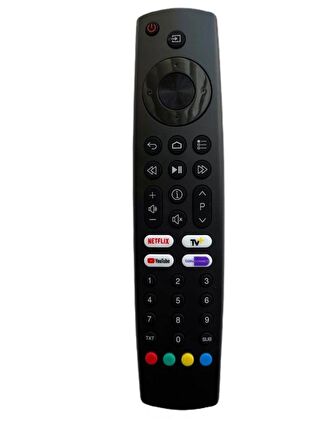 ARÇELİK*BEKO*GRUNDIG TS9187R RC4353902/01 NETFLIX-YOUTUBE-BEINCONNECT-TV+ TUŞLU LCD-LED TV KUMANDA YAZISIZ (TS91
