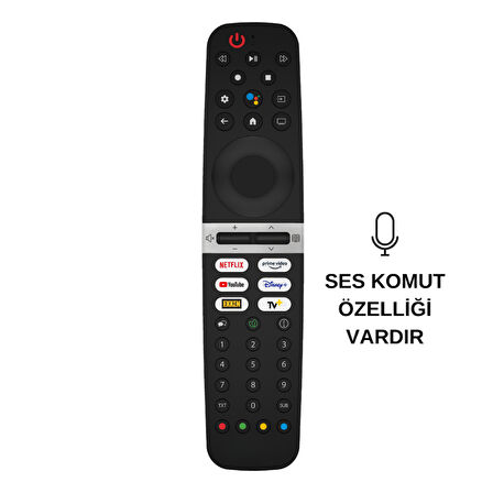 ARÇELİK-BEKO. GR-V2 SES KOMUTLU NETFLIX-PRIME-YTUBE-GOOGLE-BEIN-TV+ LCD LED TV KUMANDASI