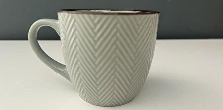 TANTİTONİ STONEWARE KISA ÇİZGİLİ MUG YEŞİL 250 ML