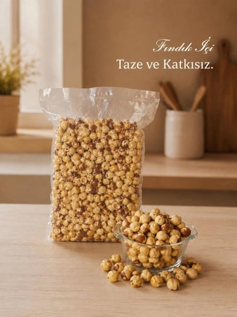 Kavrulmuş Vakumlanmış İç Fındık 1000gr