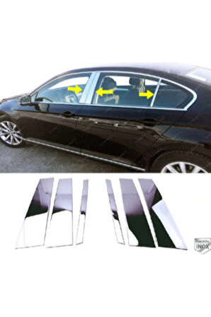 Vw Passat B8.5 Krom Kapı Direk Seti 6 Parça 2019 Ve Üzeri Paslanmaz Çelik