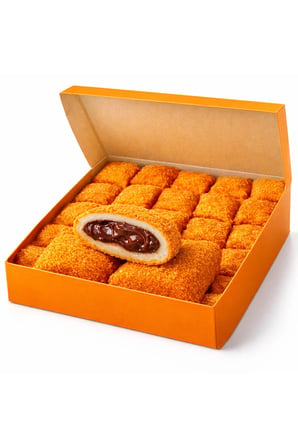 Portakallı Çikolatalı Bohça Lokum (500 Gr)