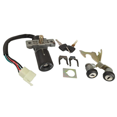 Asya 150T Scooter-6A Kontak Ve Kilit Seti