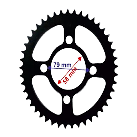 Bajaj BAJAJ DİSCOVER ARKA DİŞLİ 428-45T İÇ 58X4 DELİKLİ ÖM